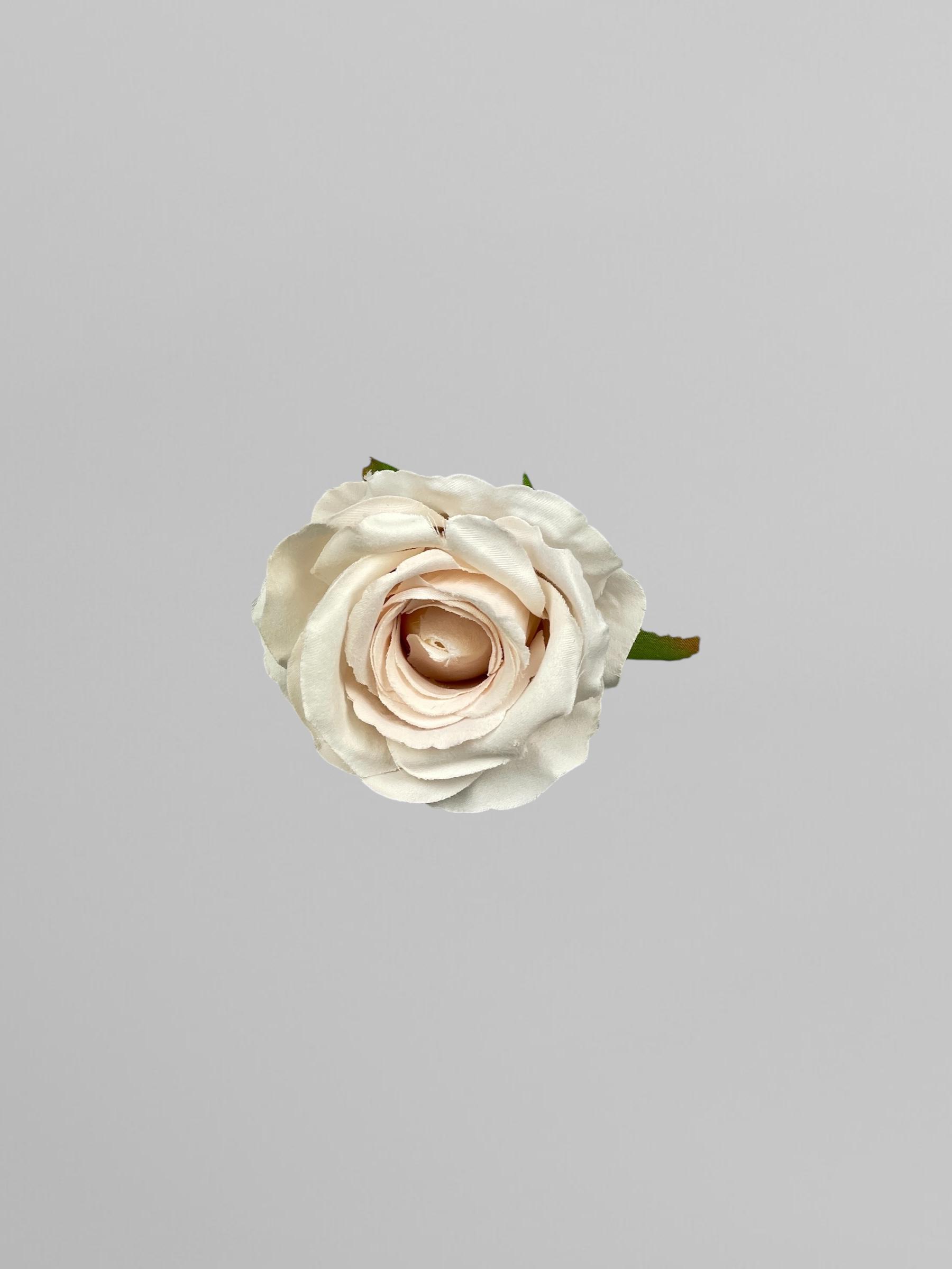 Искусственная головка розы сатиновая 10 см Кремовый (К02055) - фото 3 Искусственная головка розы сатиновая 10 см Кремовый (К02055) - фото 3