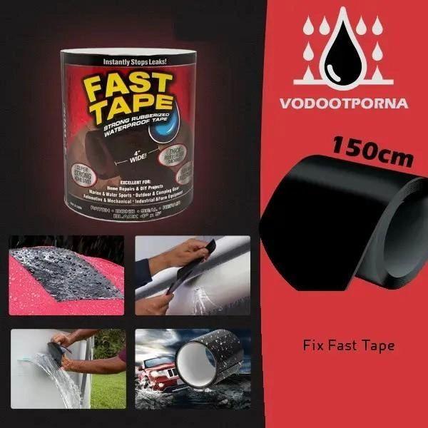 Лента водонепроницаемая EASY Flex Tape 30 см на 1,5 м Black (MA271) - фото 6