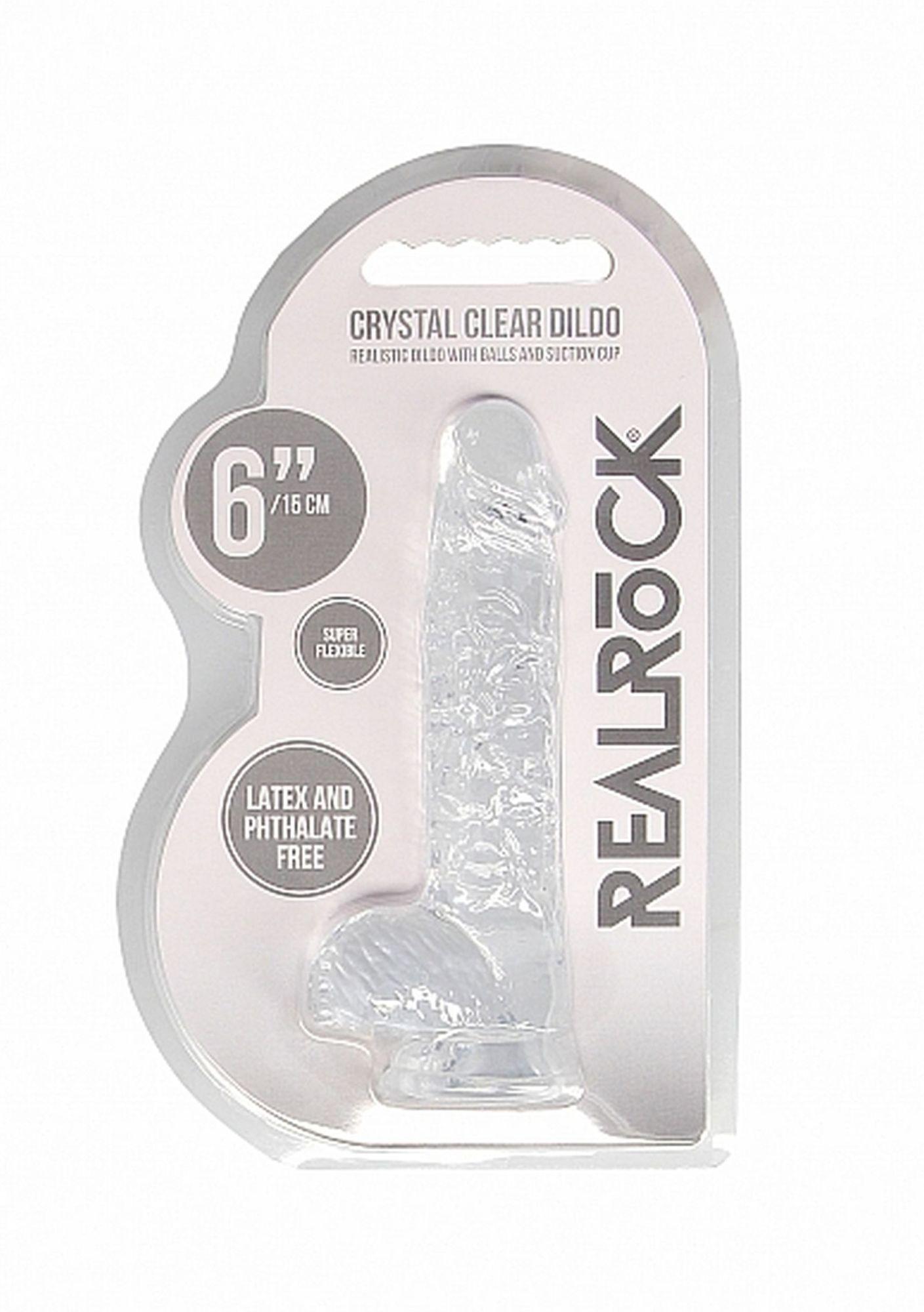 Фалоімітатор Realrock Dildo 6 Transparent (60360044353)