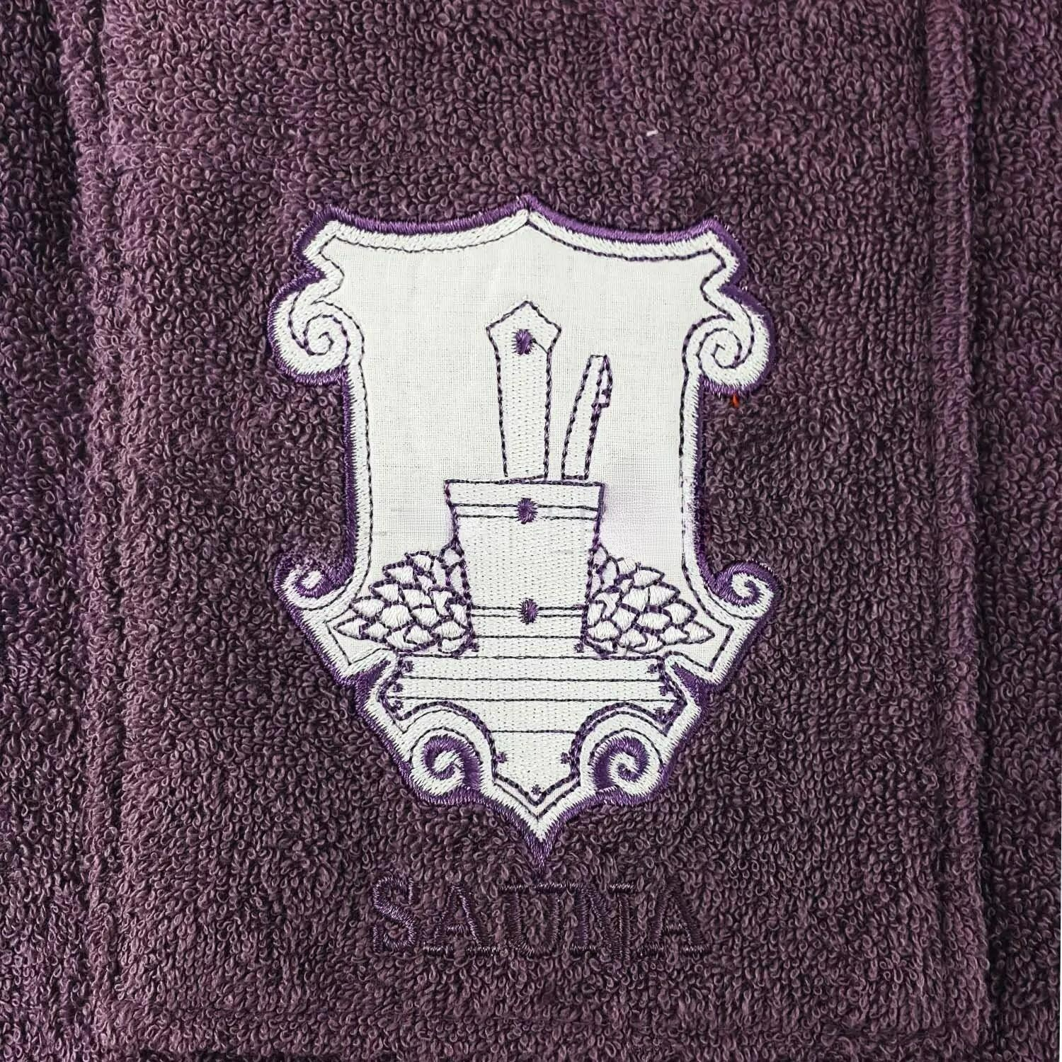 Жіночий подарунковий набір Swan Home Collection Sauna Towel Set для лазні/сауни/SPA Фіолетовий (21998861) - фото 8