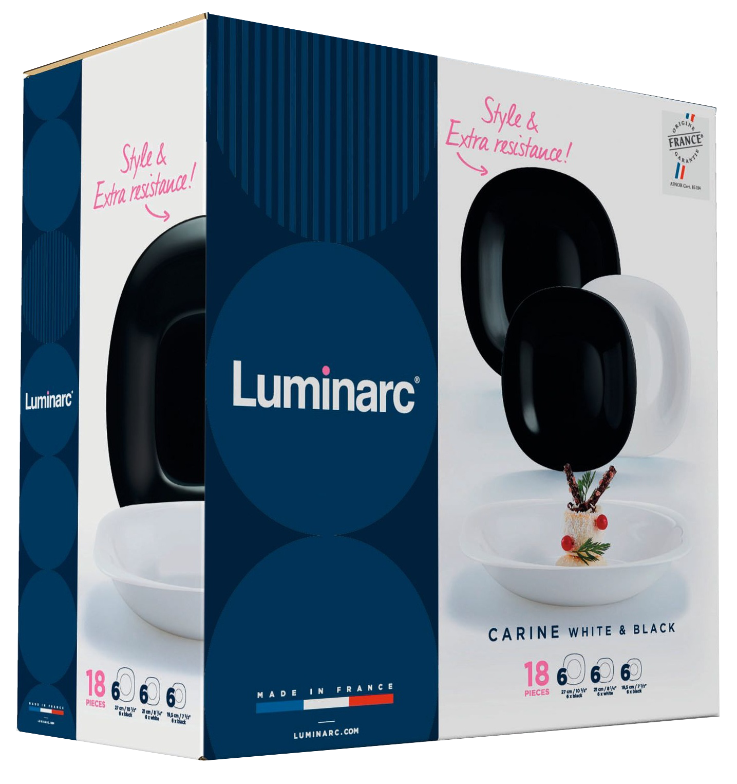 Сервиз Luminarc CARINE WHITE&BLACK 18 шт. (UG-N1489) - фото 8 Сервиз Luminarc CARINE WHITE&BLACK 18 шт. (UG-N1489) - фото 8