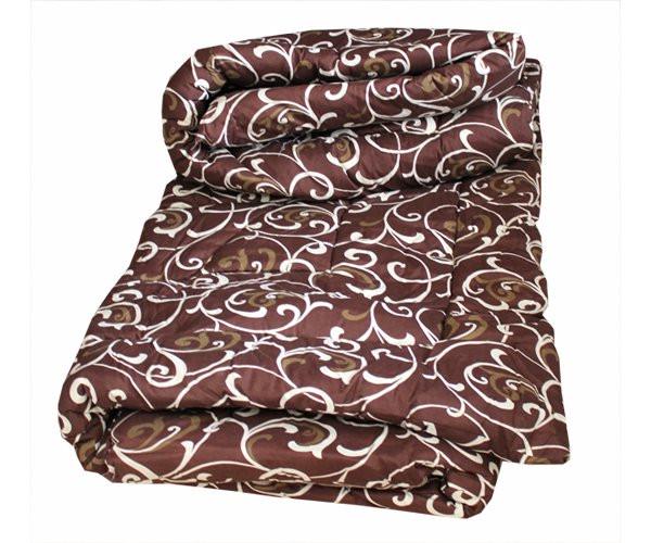 Одеяло полуторное шерстяное Лери Макс Вензеля Коричневый