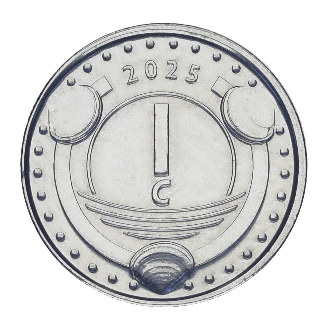 Коллекционная монета Синт-Мартен 1 цент 2025 UNC (М21870) - фото 2