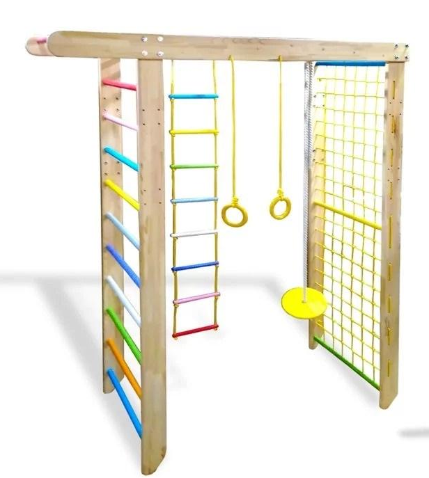 Спортивный комплекс с переставным рукоходом из сосны (813751767_baby_2)