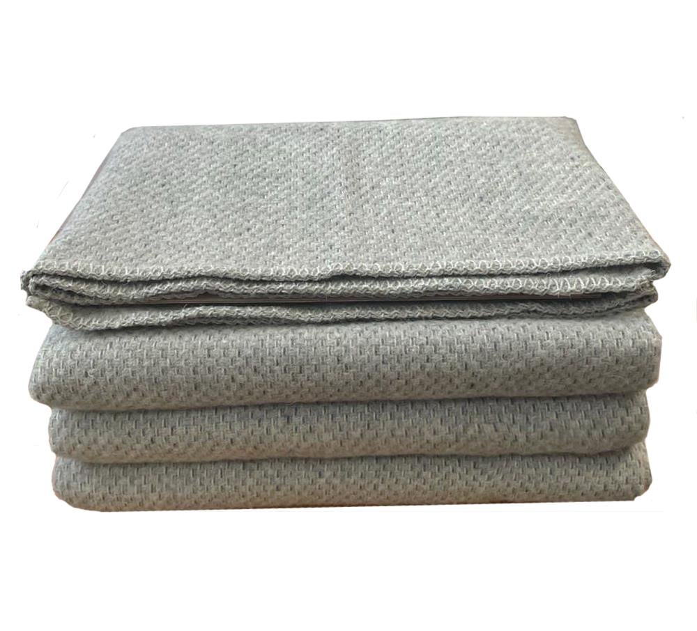 Плед-покрывало шерстяное Love You 200x210 см Серый (4497)