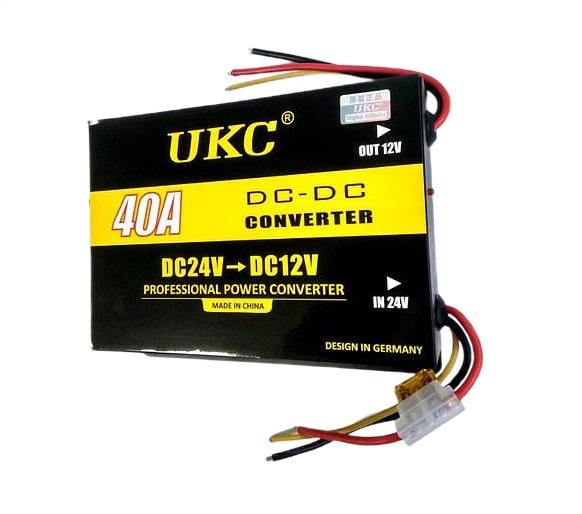 Інвертор UKC із 24 в 12 Вольт 40A DDC-40A (000045744)