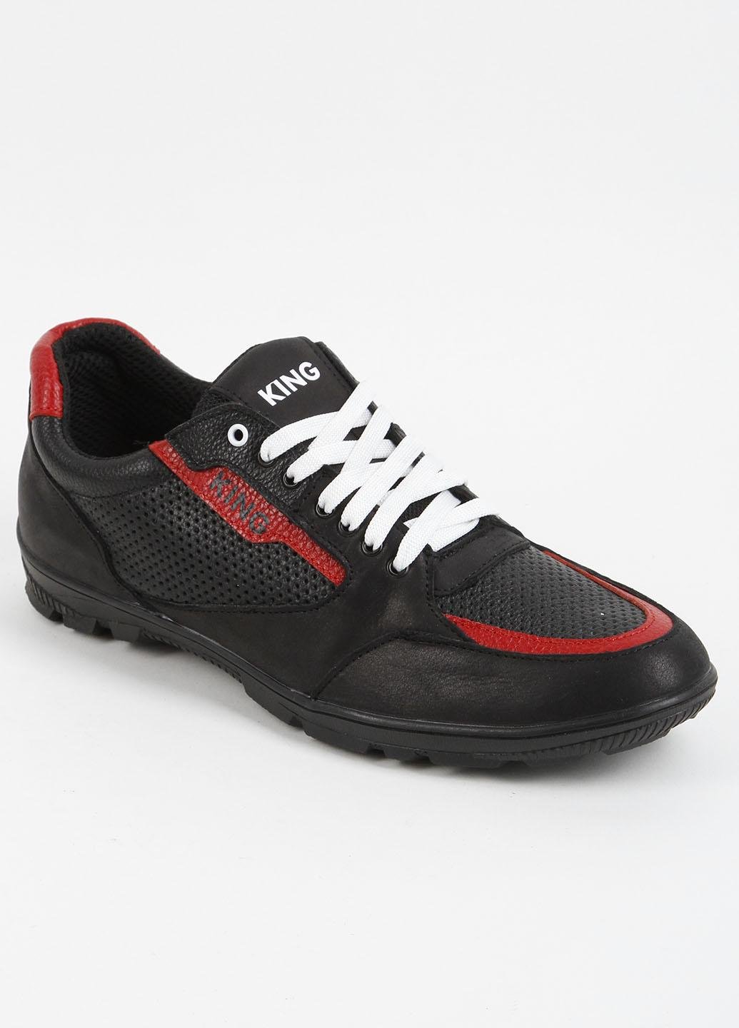 Кроссовки мужские King KP-HB30/2P кожаные р. 46 Черный (339619_46)