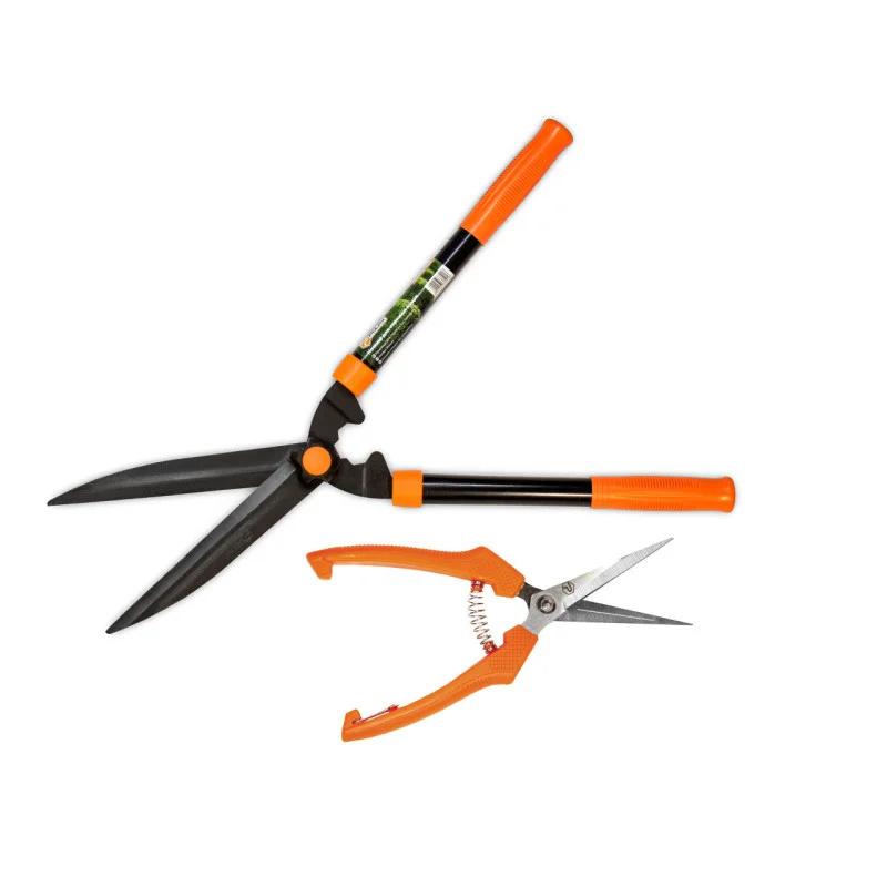 Набір садових інструментів Polax ножиці для стрижки кущів 550 мм і ножиці садові 190 мм (770-21)