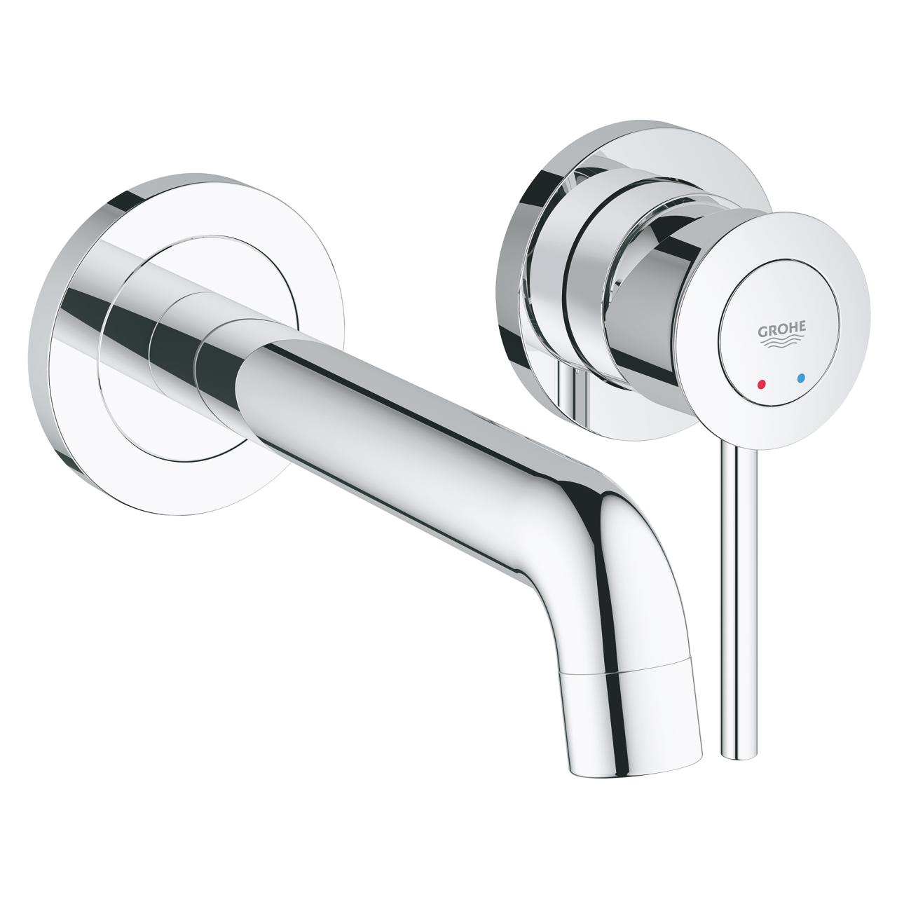 Смеситель для умывальника Grohe BauClassic 2029200C настенный однорычажный Хром (150033)