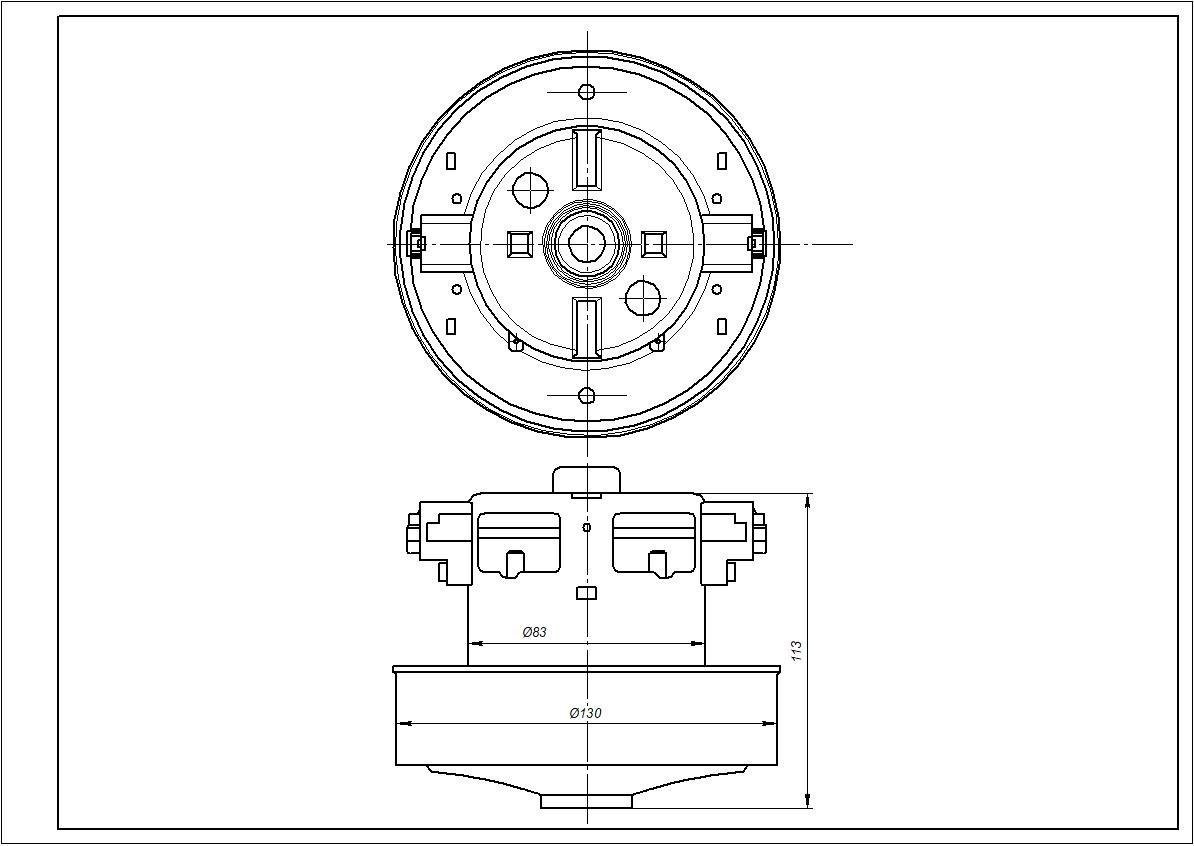 Двигун Electrolux 1600W D 130/83 мм H 37/113 мм (2194502015) - фото 2 Двигун Electrolux 1600W D 130/83 мм H 37/113 мм (2194502015) - фото 2