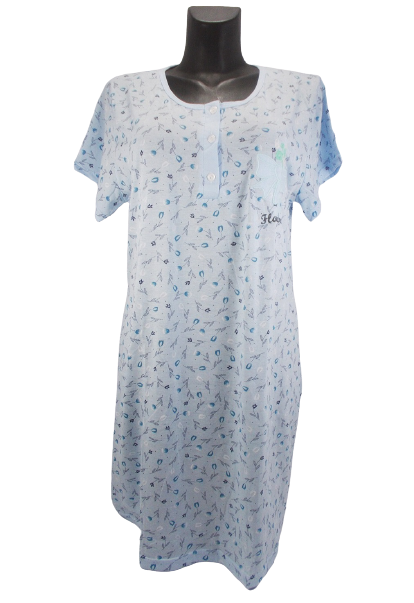 Ночная рубашка женская хлопковая Sevgi 3084 XL Голубой (1579722965)