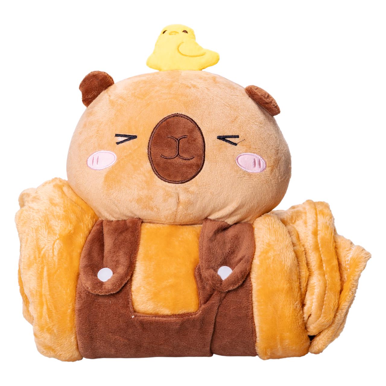 М'яка іграшка-плед Colorful Home Зайчик 2в1 120x160 см Коричневий (5616-68BR) - фото 2