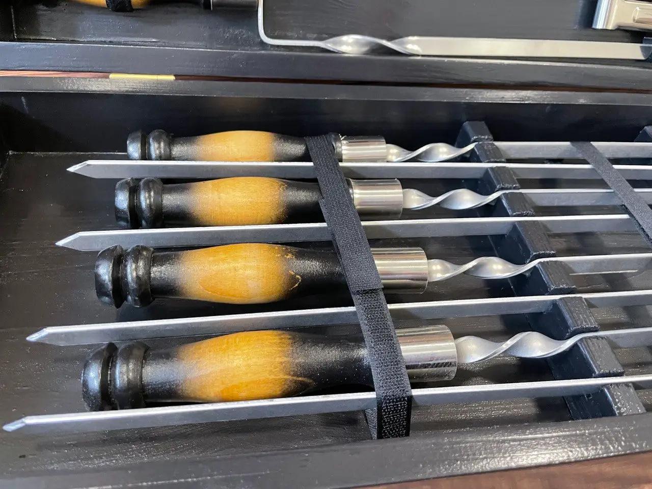 Набір шампурів Гриль-2 у кейсі (10647927) - фото 2 Набір шампурів Гриль-2 у кейсі (10647927) - фото 2