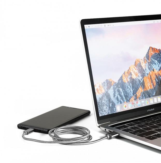 Кабель Rock USB - Type C 2 м Tarnish (3A QC3.0) - фото 6