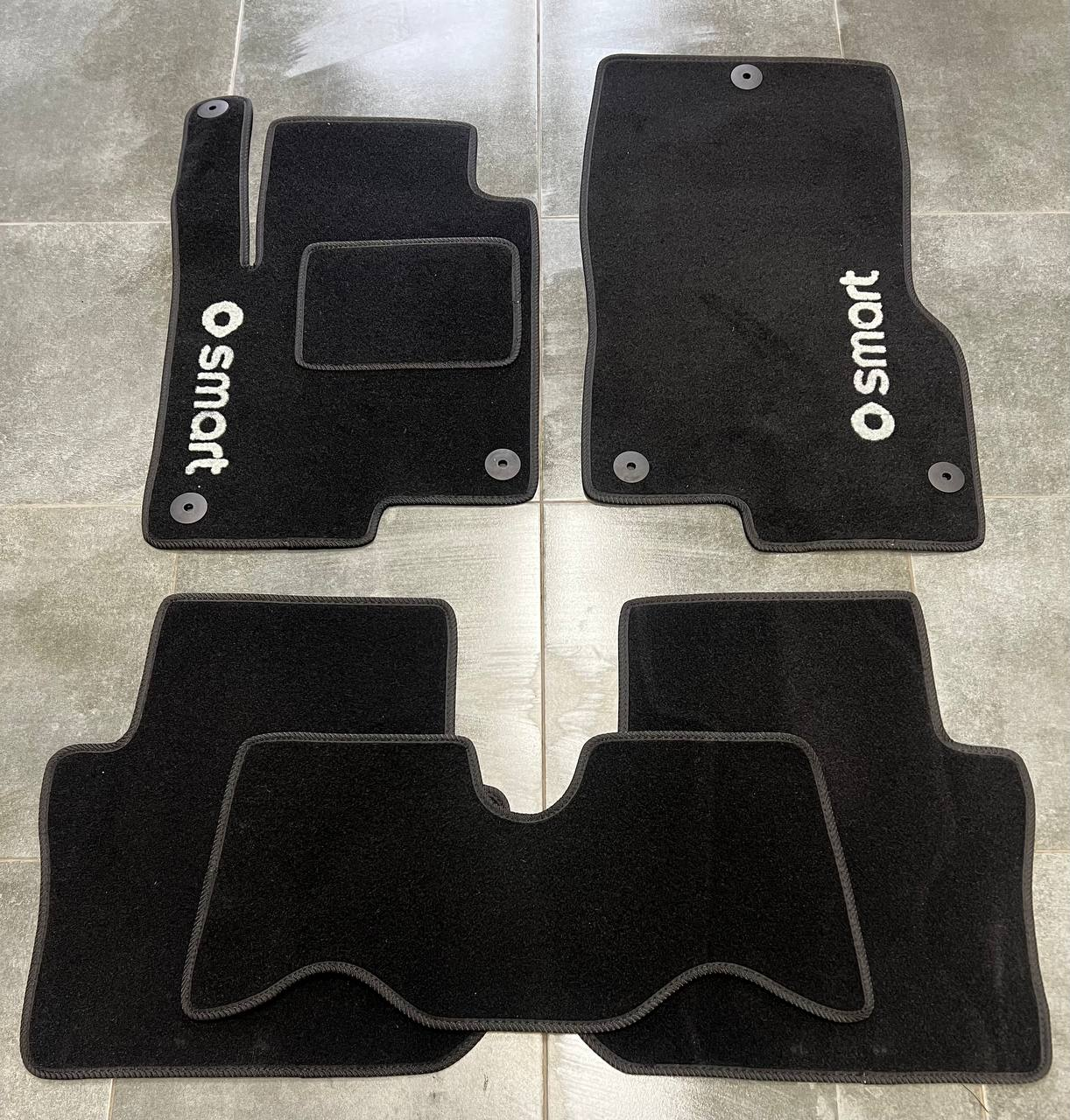 Коврики автомобильные ворсовые в салон для Smart ForFour 454 2004-н. в.