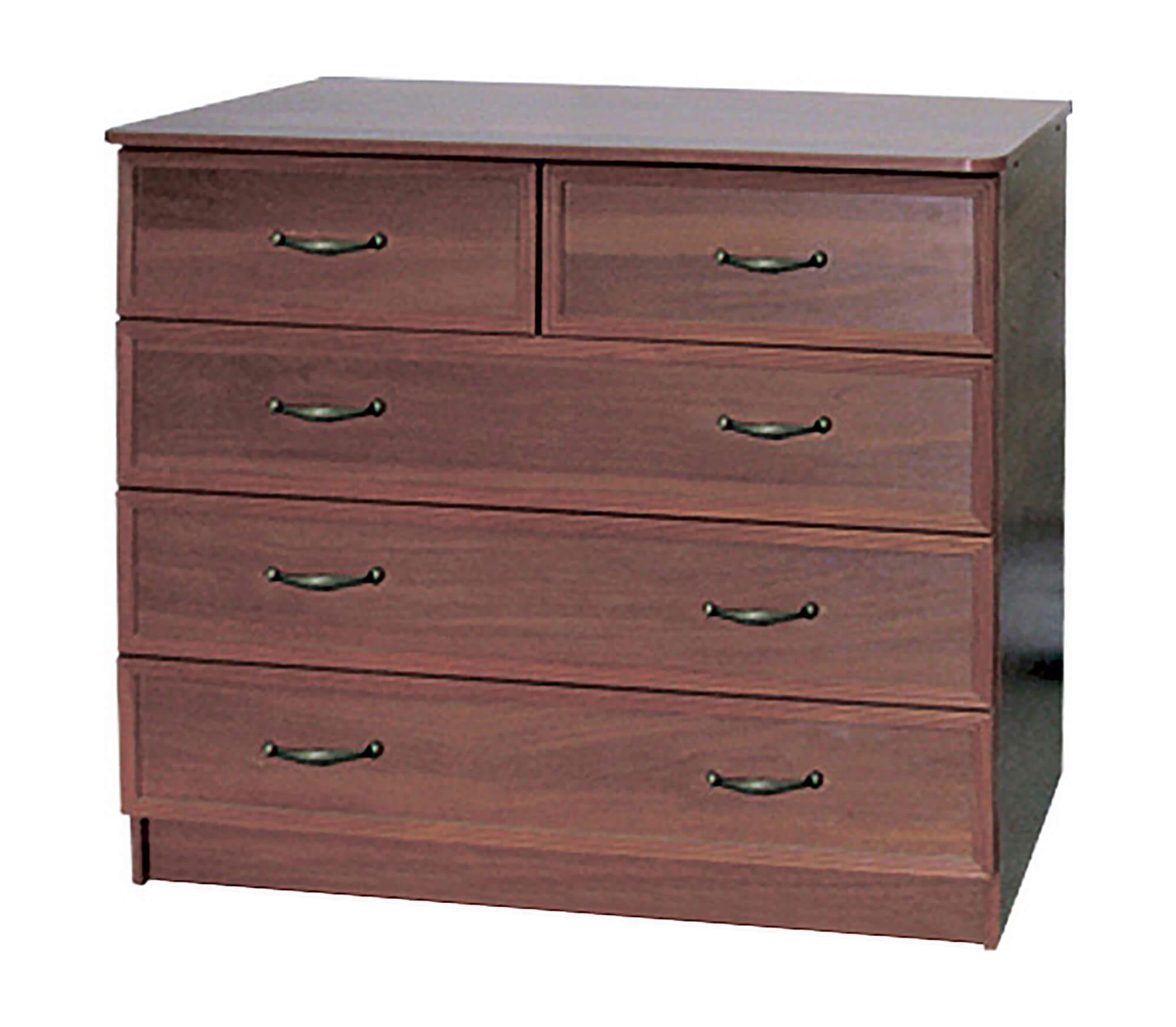 Комод МАКСИ-МЕбель Болеро МДФ накладки декор 5 ящиков Венге магия (5102494)