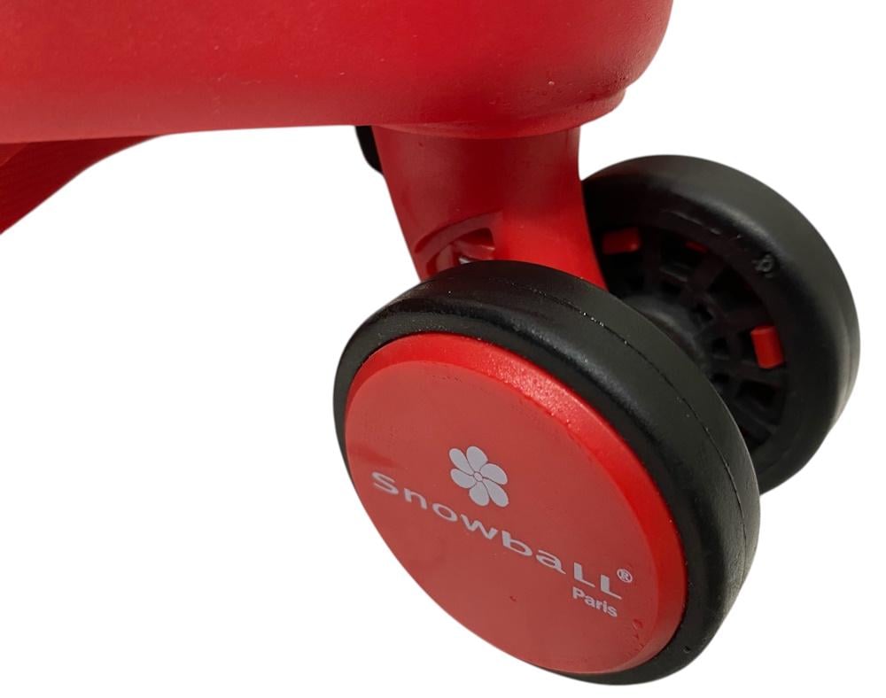 Валіза маленька ручна поклажа Snowball 37103 поліпропілен S Червоний - фото 7