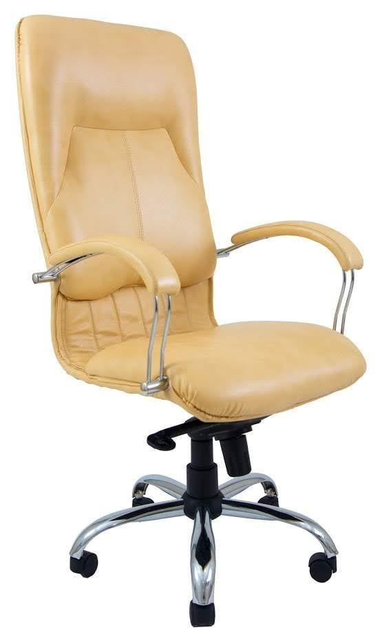 Кресло офисное компьютерное Nicosia Титан Gold Beige Хром М3 MultiBlock Бежевый