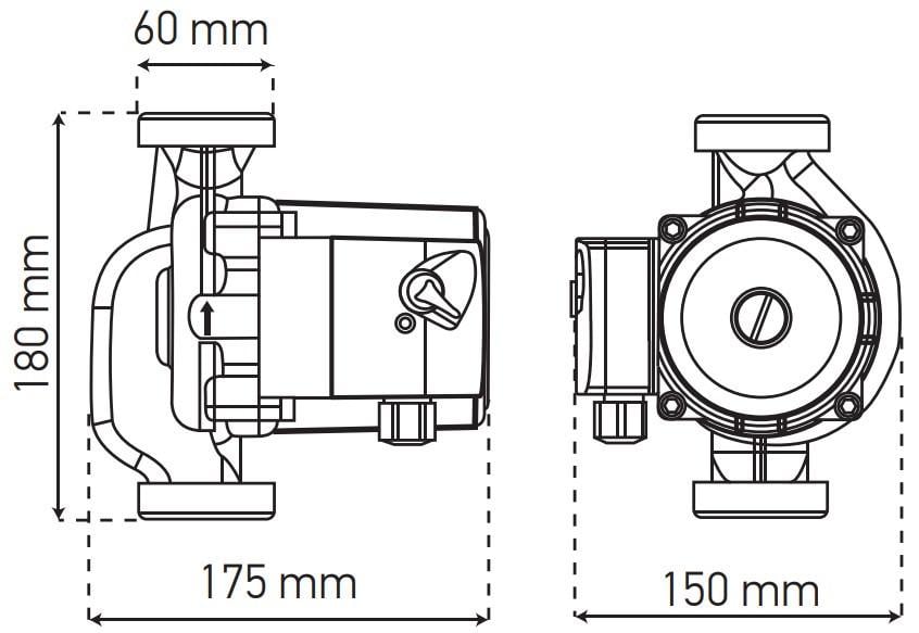 Насос циркуляционный центробежный KOER KP.GRS-32/8-180 (KP0252) - фото 3 Насос циркуляционный центробежный KOER KP.GRS-32/8-180 (KP0252) - фото 3