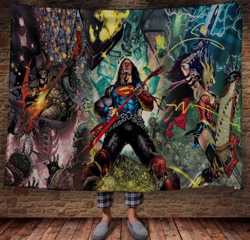 Плед с 3D принтом Супермен Рокзвезда 150x200 см (epi_0937)