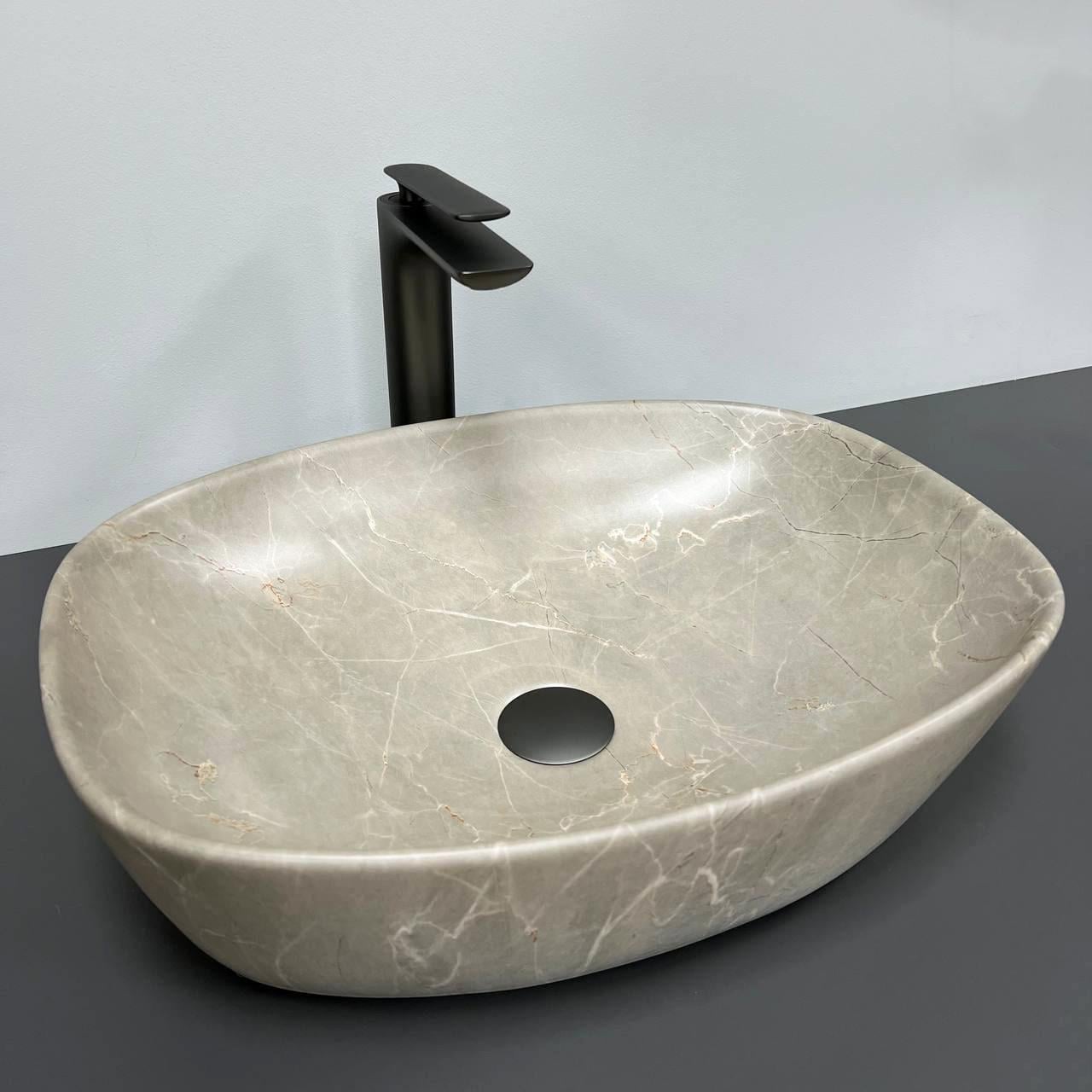 Умывальник накладной VBI OLBIA Beige Stone Matt (2808389445)