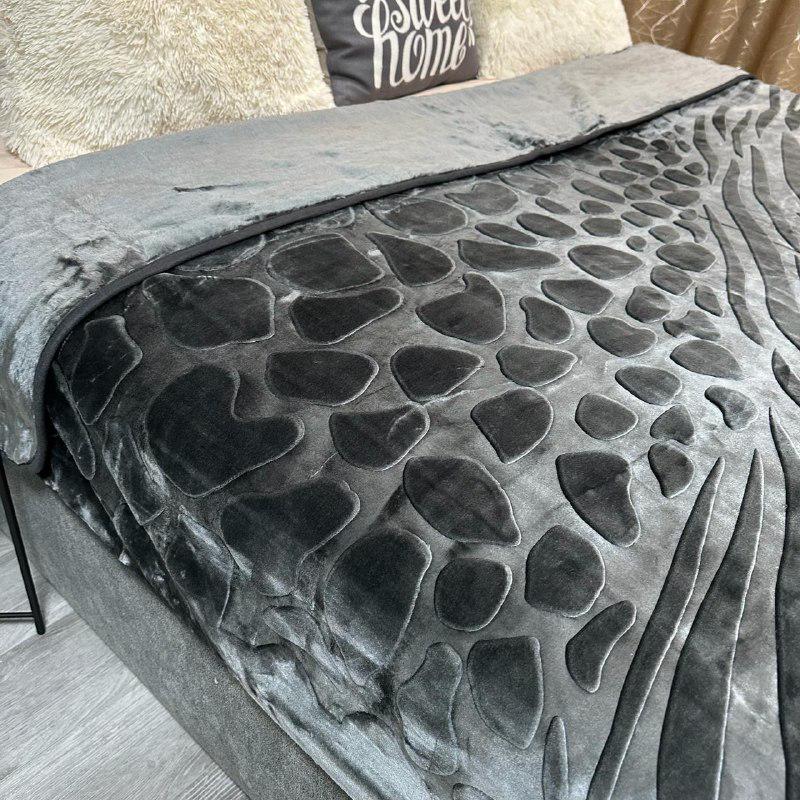 Покривало на ліжко акрилове 200x230 см Графітовий (28857520) - фото 6 Покривало на ліжко акрилове 200x230 см Графітовий (28857520) - фото 6