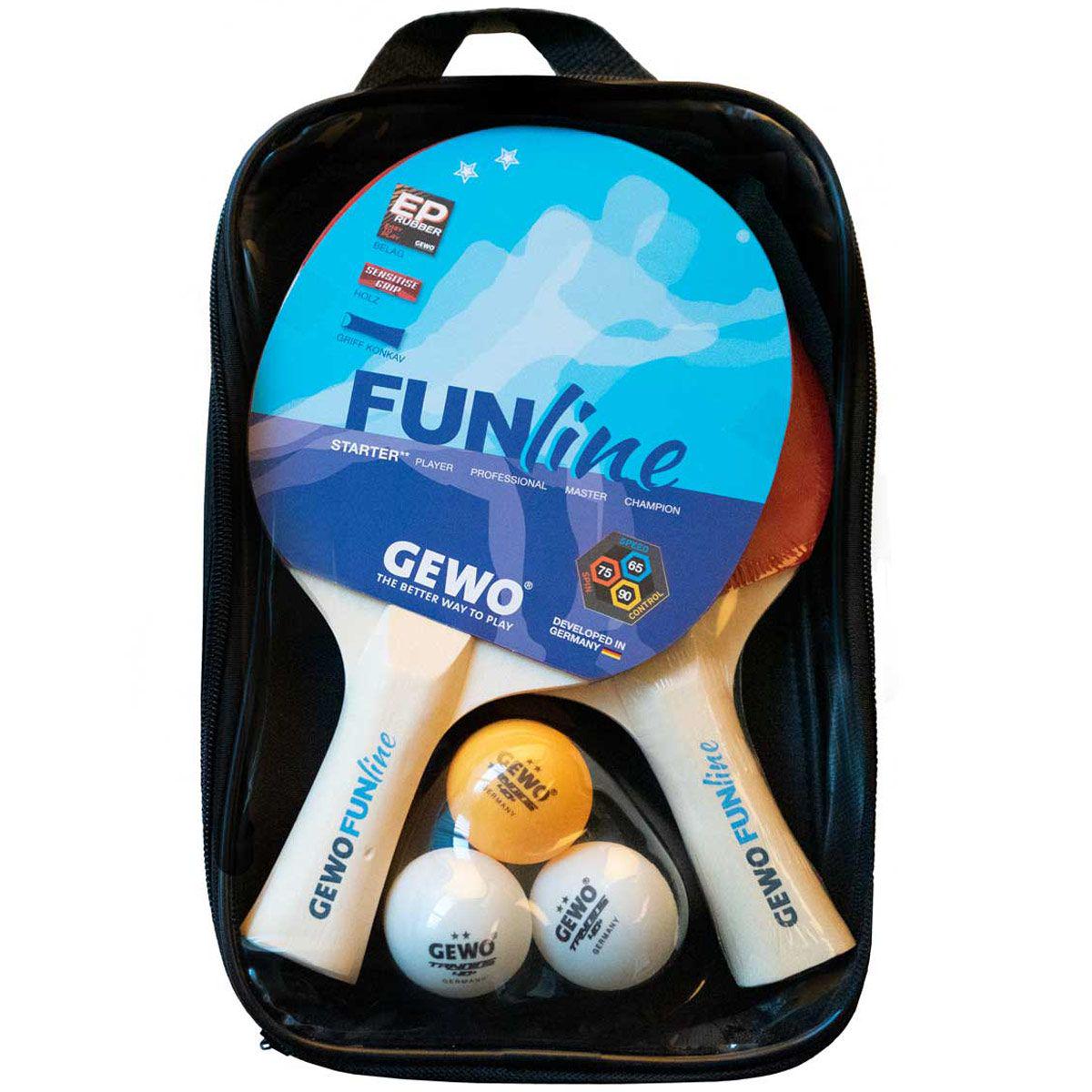 Набор для настольного тенниса Gewo Double-Fun 2 Bats 3 Balls (96960000) - фото 3