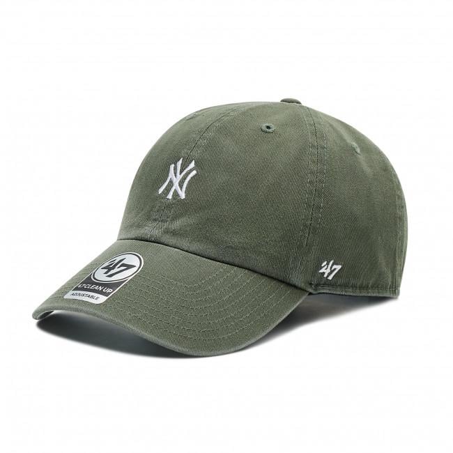 Кепка 47 Brand NY Yankees Base Runner One Size Khaki/Gray (B-BSRNR17GWS-MSA) - фото 1