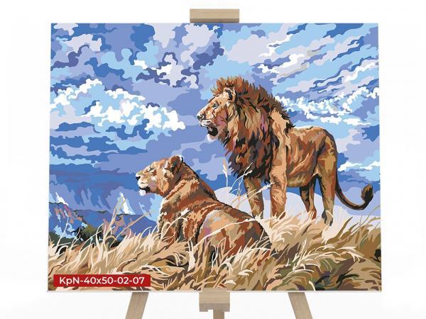 Картина по номерам Danko Toys №7 Львы 40х50 см серия 2 (KpN-40x50-02-07) Картина по номерам Danko Toys №7 Львы 40х50 см серия 2 (KpN-40x50-02-07)