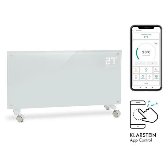 Обогреватель конвекционный KLARSTEIN Bornholm SmartHeat WiFi с дисплеем/таймером IP24 2000 Вт Белый (10034390) - фото 3