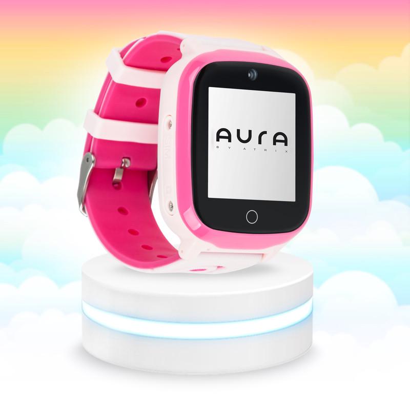 Смарт-часы детские AURA A200 Tracker/Wi-fi Pink - фото 3