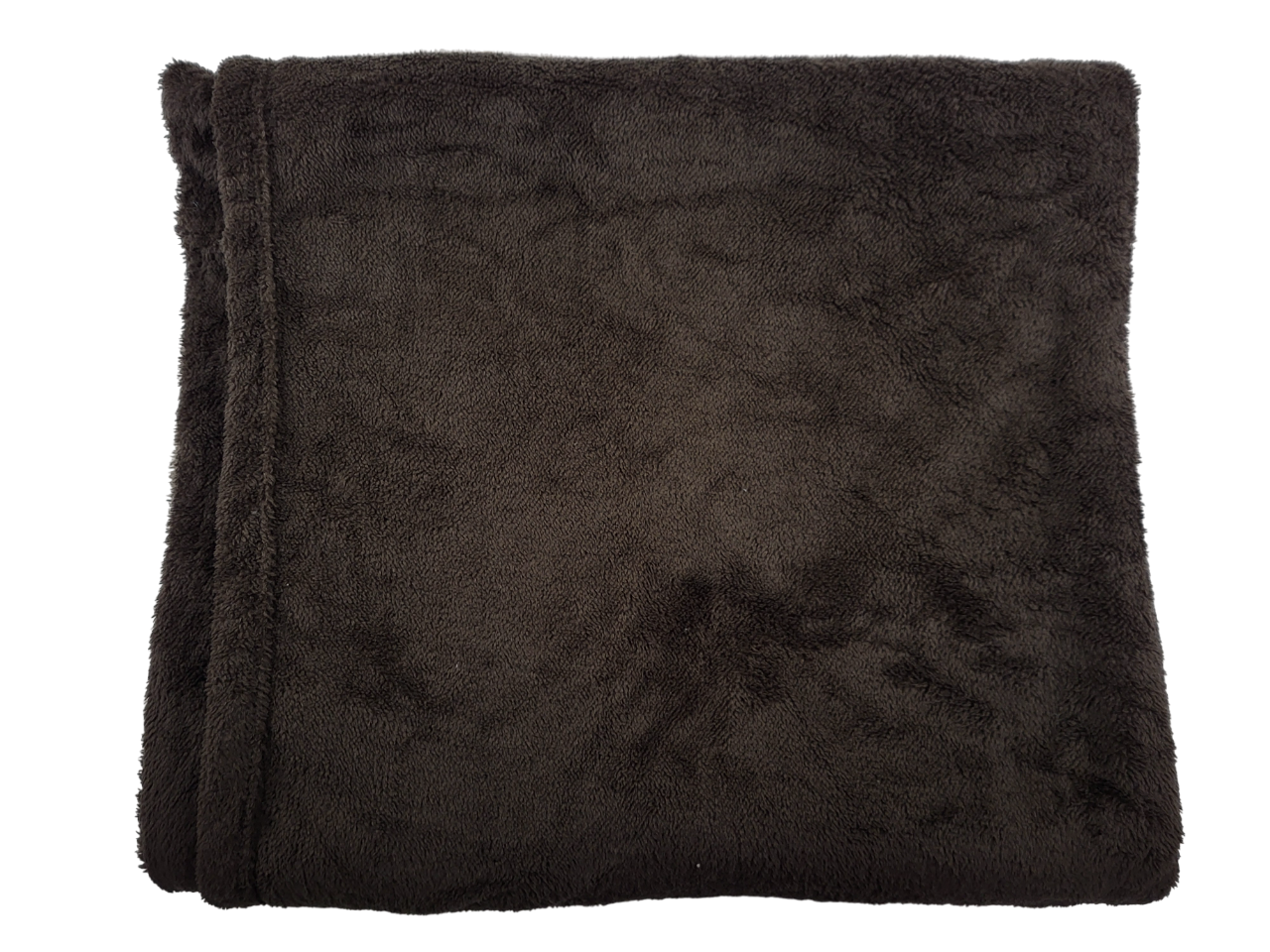 Плед флисовый двуспальный 180х200 см Темно-коричневый (1653) - фото 2 Плед флисовый двуспальный 180х200 см Темно-коричневый (1653) - фото 2