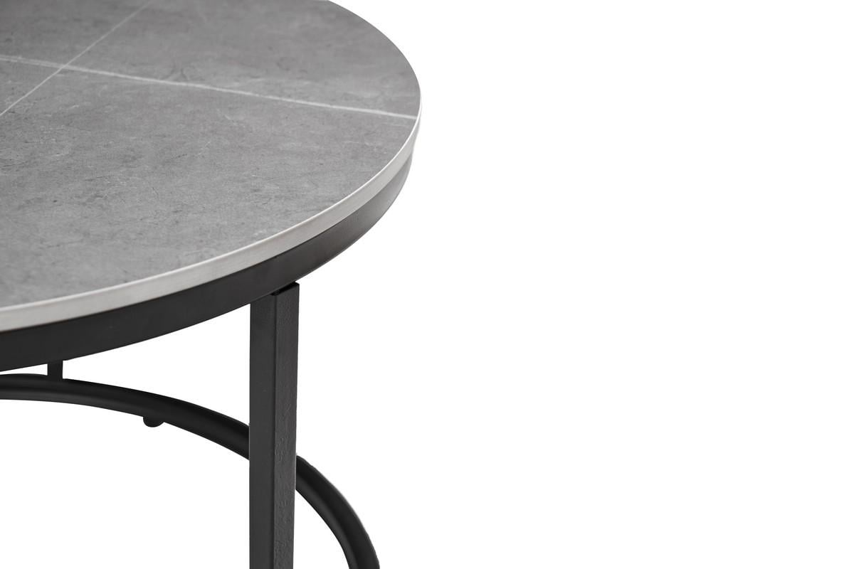 Журнальный стол Лоренза комплект 2 шт. 800х450 мм/600х400 мм Петра грей/Черный (30995655) - фото 5 Журнальный стол Лоренза комплект 2 шт. 800х450 мм/600х400 мм Петра грей/Черный (30995655) - фото 5