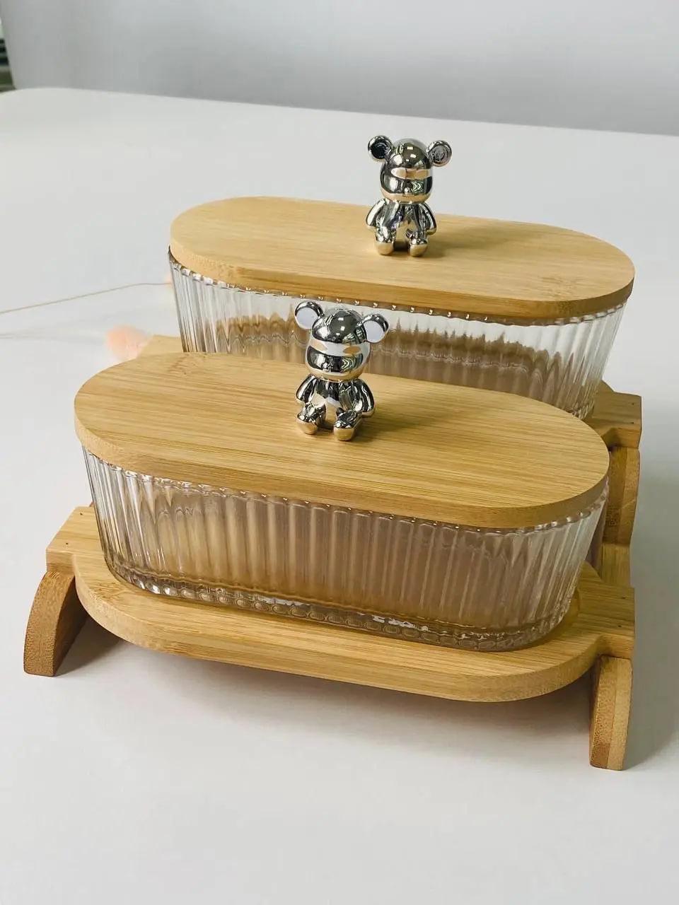Набір цукерниць на підставці Olens Два ведмеді (102-625) - фото 4