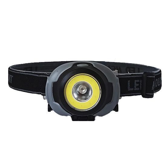 Фонарь налобный KX-1802 R+COB красный свет 3xAAA батарейки в комплекте (1646036998)