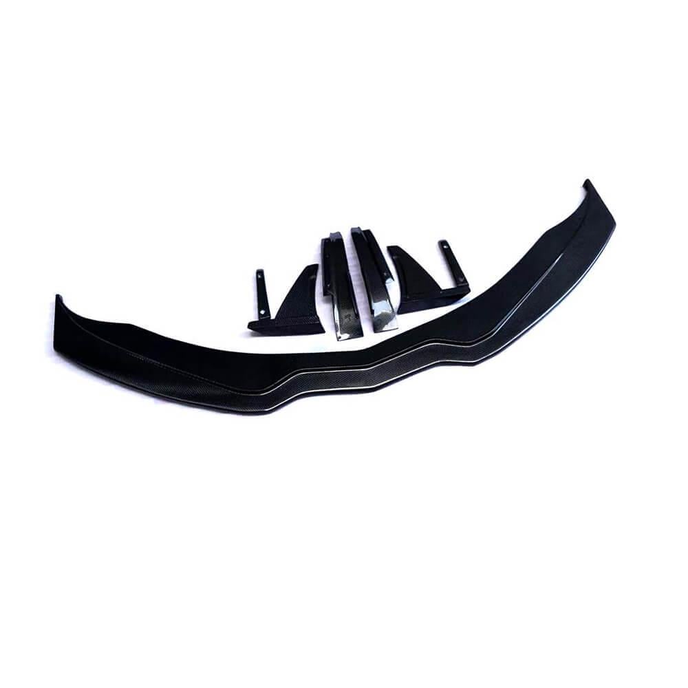 Накладка на передний бампер DDCarbon Lip 2013-2017/Chevrolet Corvette C7 2013-2019 гг. карбон (153936)