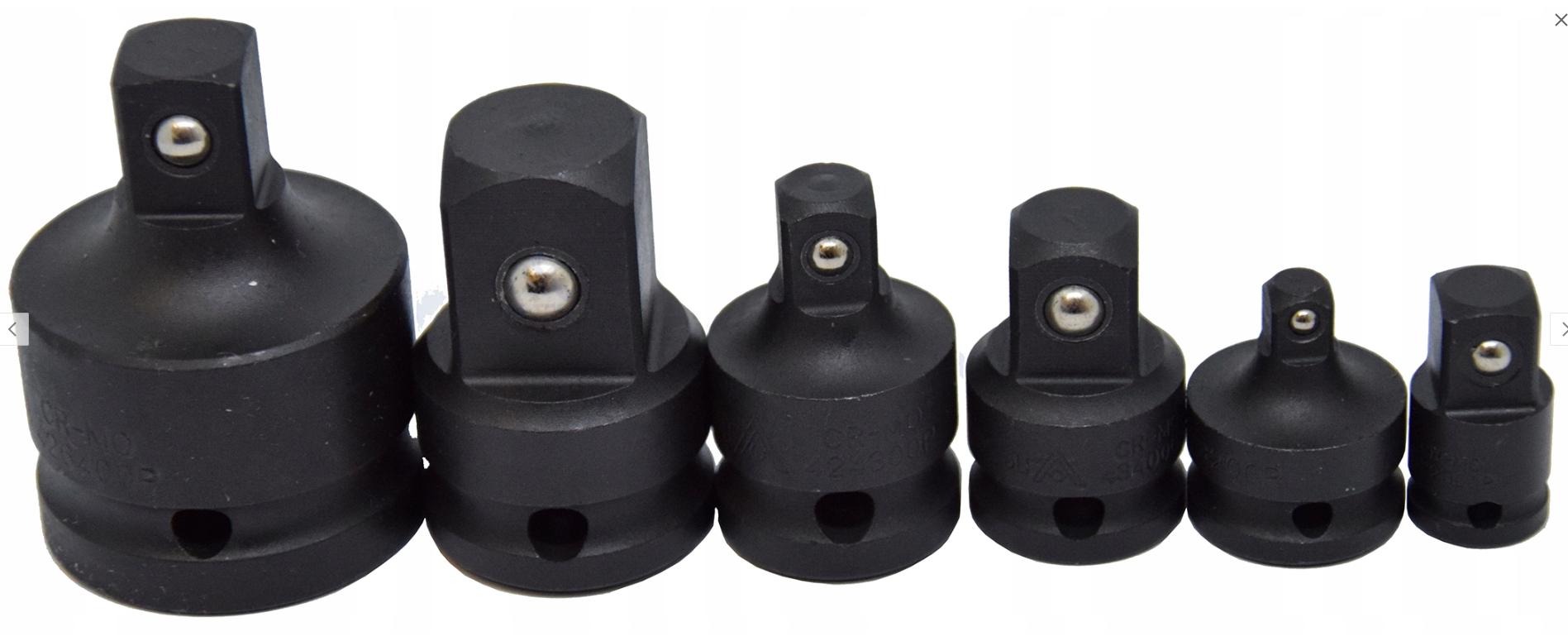 Комплект ударних адаптерів Vorfal 1/2" 1/4" 3/8" 3/4" 6 шт. (18040018102) - фото 3 Комплект ударних адаптерів Vorfal 1/2" 1/4" 3/8" 3/4" 6 шт. (18040018102) - фото 3