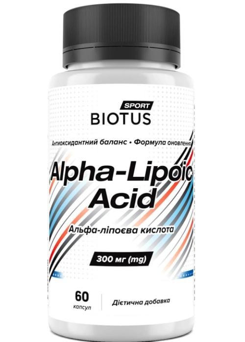 Кислота альфа-липоевая Biotus Alpha Lipoic Acid 300 мг 60 капс. (000027282)