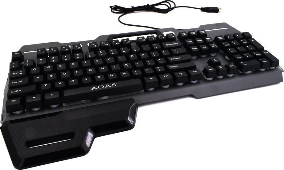 Клавиатура игровая AOASMODE L M-1000 USB с подсветкой RGB и подставкой для телефона (DR017202)