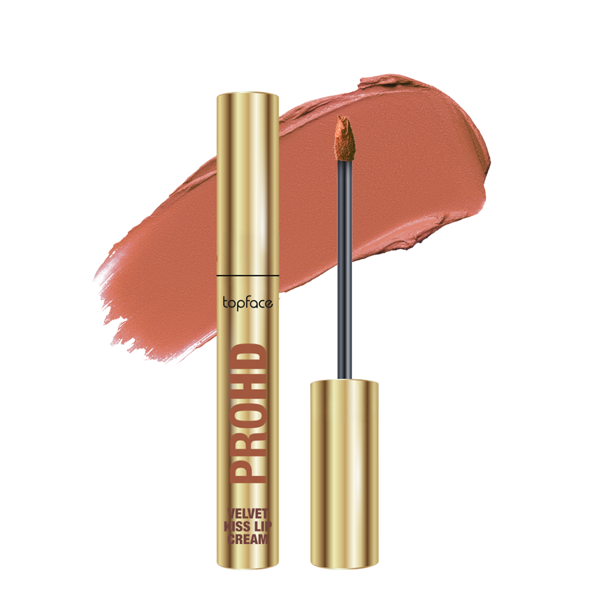 Помада для губ рідка матова topface PROHD Velvet Kiss PT212 3 г 004 Satin Taupe Бежево-коричневий