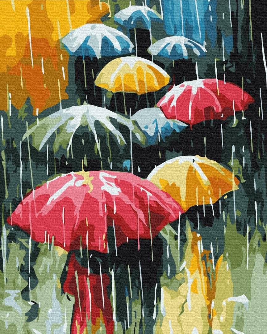 Картина по номерам Brushme Цветной дождь 48x60 см (BS52166L) Картина по номерам Brushme Цветной дождь 48x60 см (BS52166L)