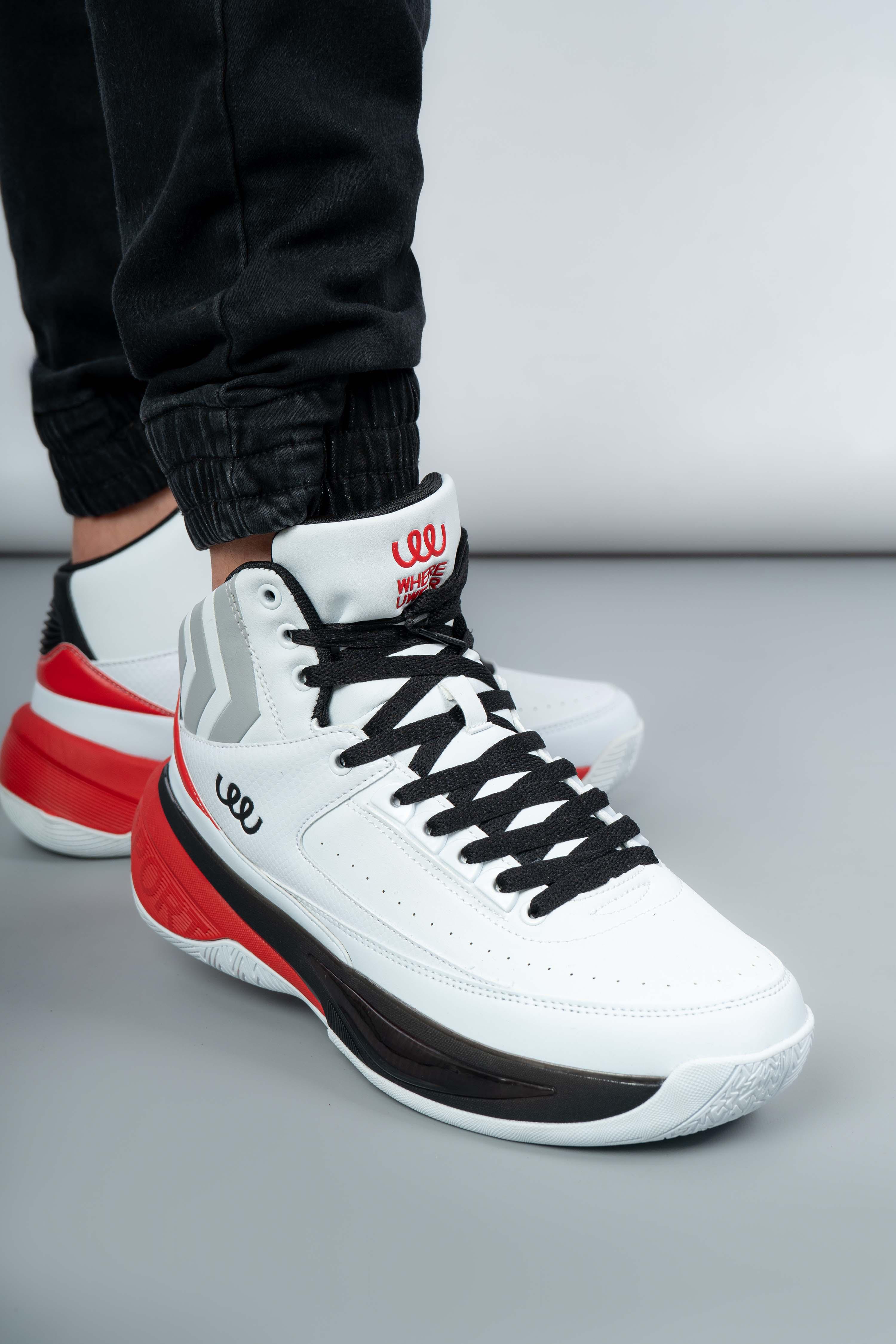Кроссовки мужские высокие Where Uwear WUW6046-WHITE/BLACK р. 42 Белый (346681_42)