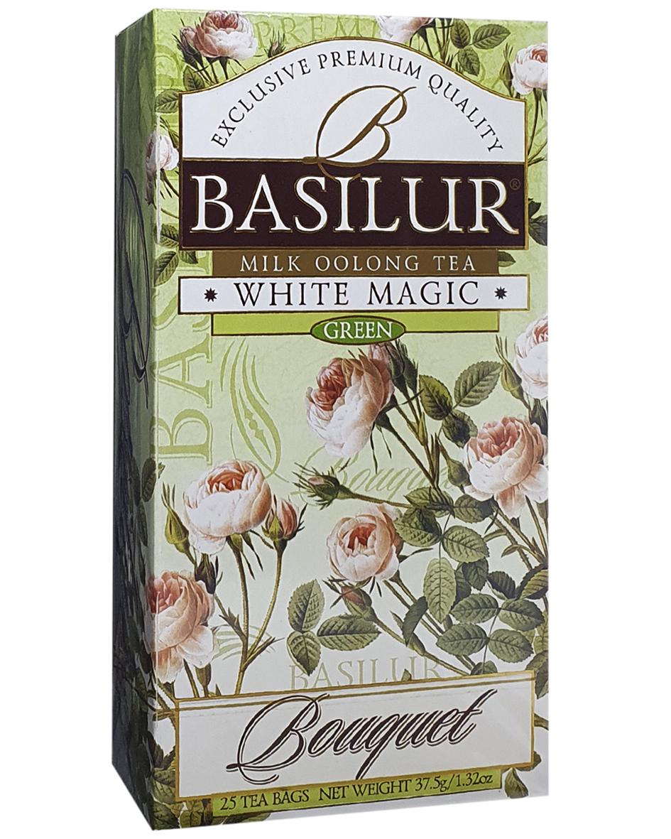 Чай зелений Basilur молочний улун White Magic 25 шт. х 1,5 г (56014)