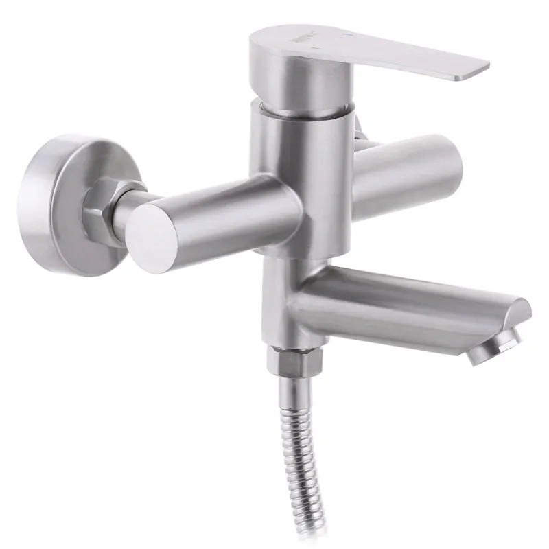 Смеситель для ванны Zerix JAX-009 Euro из нержавеющей стали SUS304 (ZX3148)