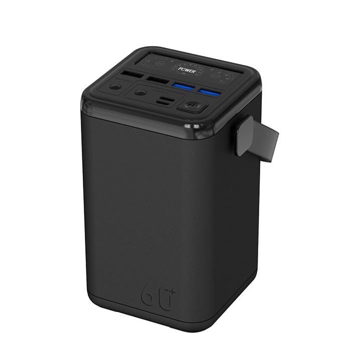 Повербанк O2 Project для макбука/айфона/ноутбука 6 портов USB с фонариком 60000 mAh 45 W Black