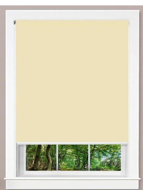 Тканинна ролета для мансардних вікон Roletas 82x160 см тканина блекаут Світло-бежевий (5002)