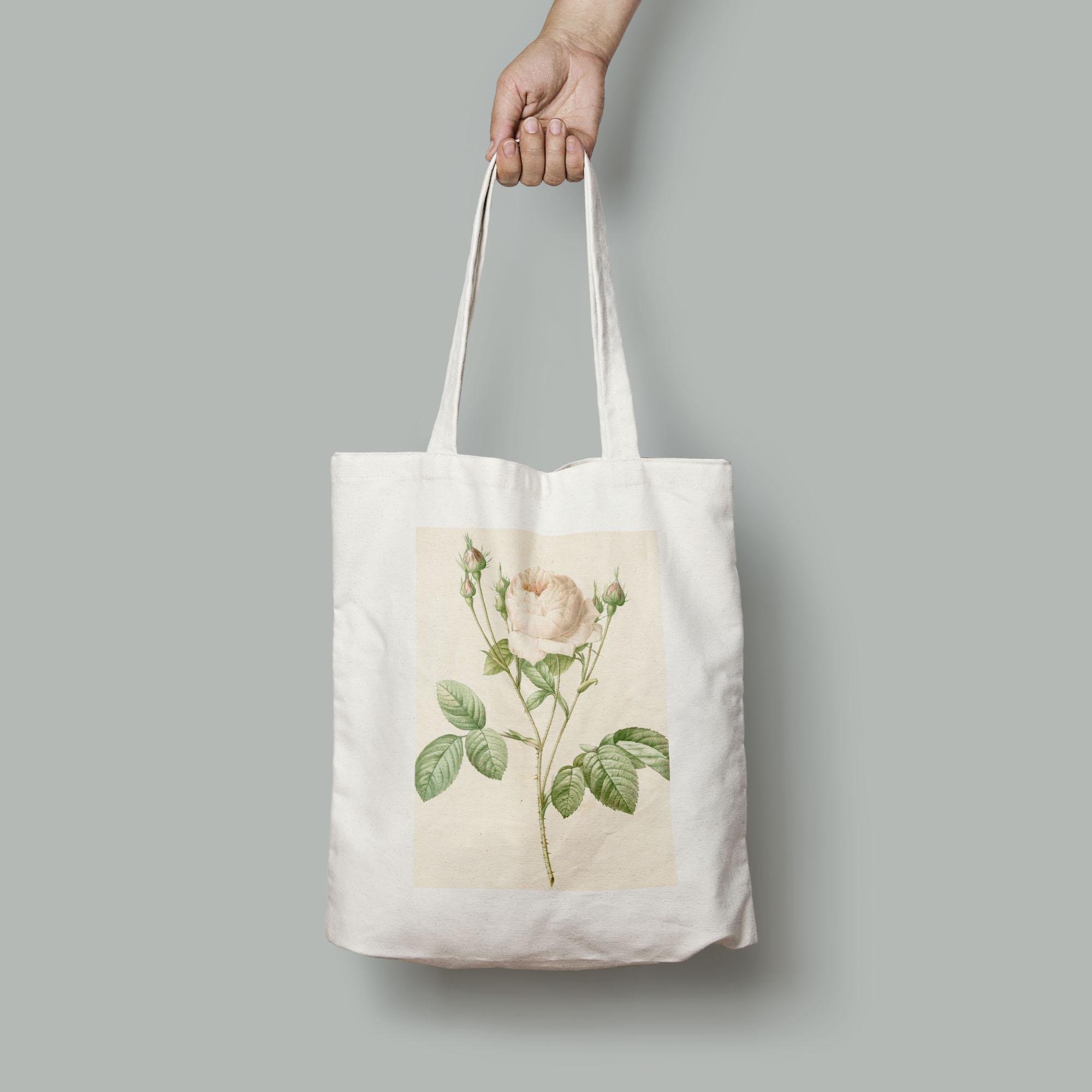 Эко-сумка Винтажный цветочный принт Роза пион шопер (Flowers1920003_Bag) Эко-сумка Винтажный цветочный принт Роза пион шопер (Flowers1920003_Bag)