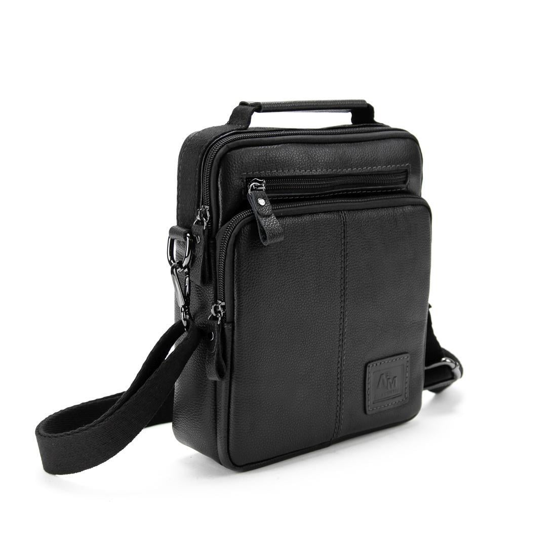Мужская сумка через плечо с ручкой Royal Bag RR-9132A Черный (7601)