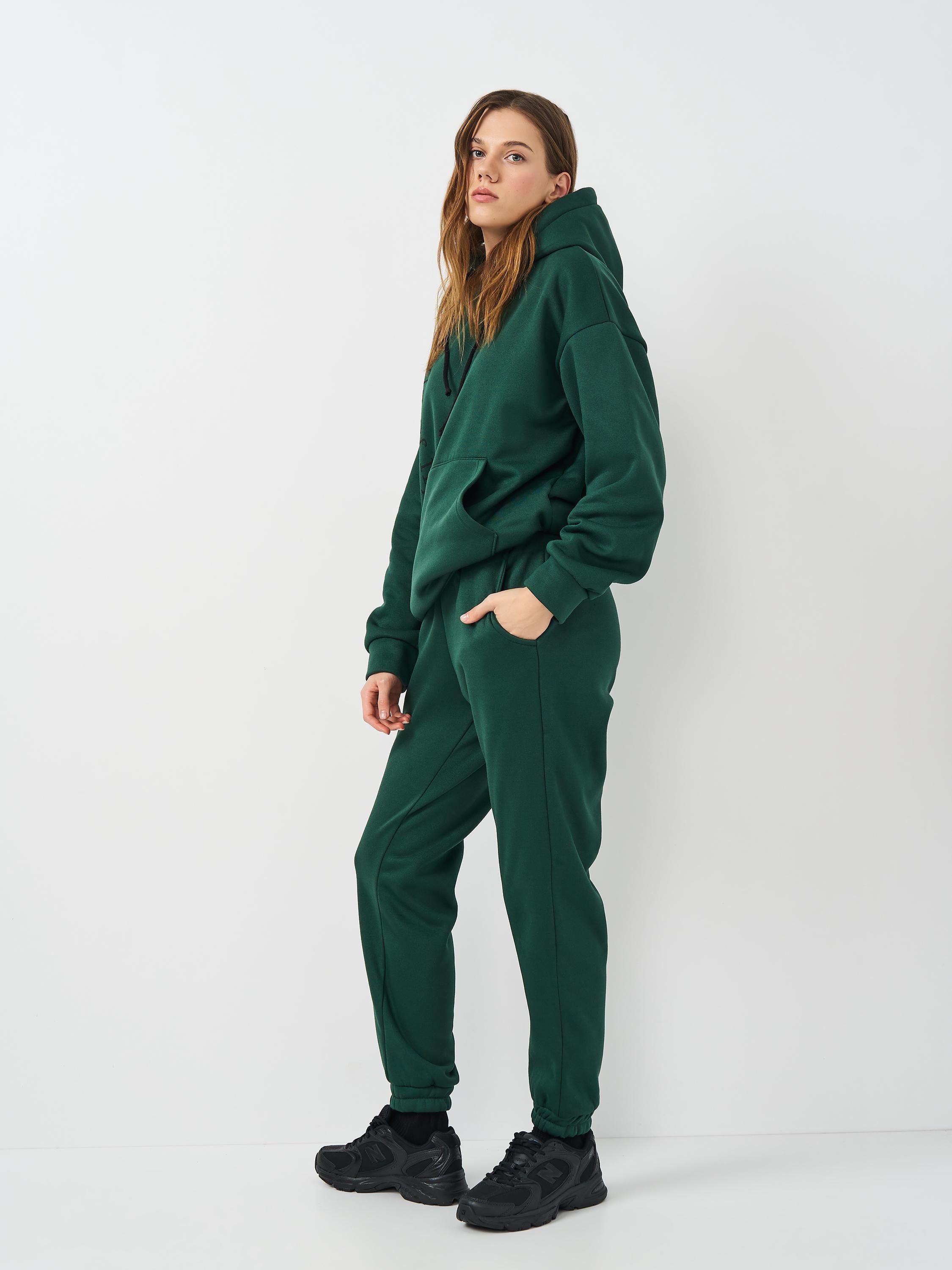 Спортивный костюм женский Олли на флисе р. 54 Зеленый - фото 3 Спортивный костюм женский Олли на флисе р. 54 Зеленый - фото 3