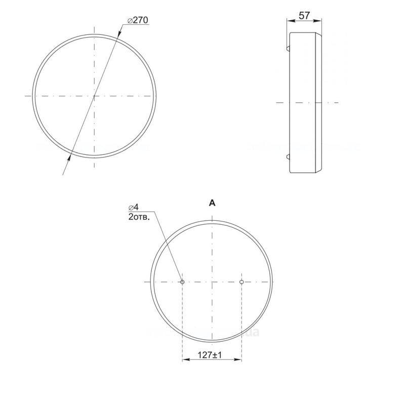Світильник УЕК ЛПО3025 18W 230V 580lm 6500K G23 IP20 270х57 мм Білий (LLPO0-3025-2-9-K01) - фото 2